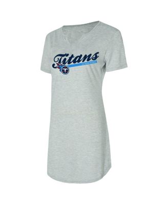 Women's Gray Tennessee Titans Petition Knit Nightshirt