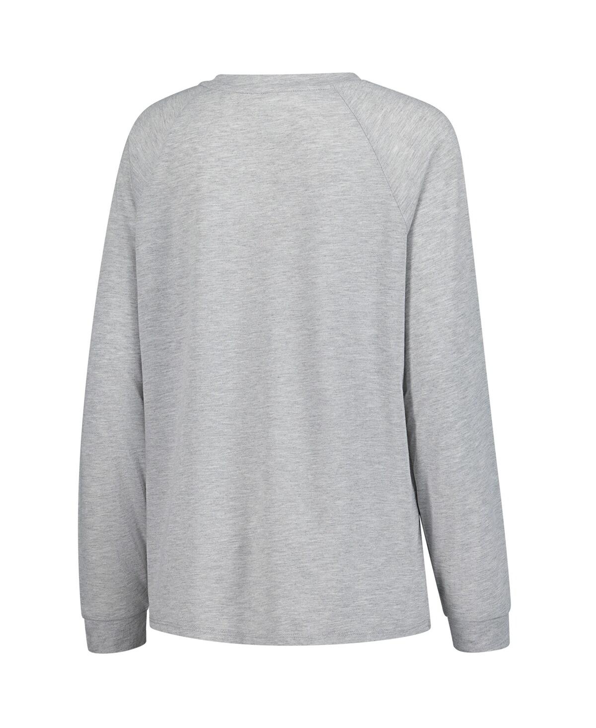 Concepts Sport Women's Royal/gray Indianapolis Colts Petition Raglan Long Sleeve Top And Shorts Set In Gray
