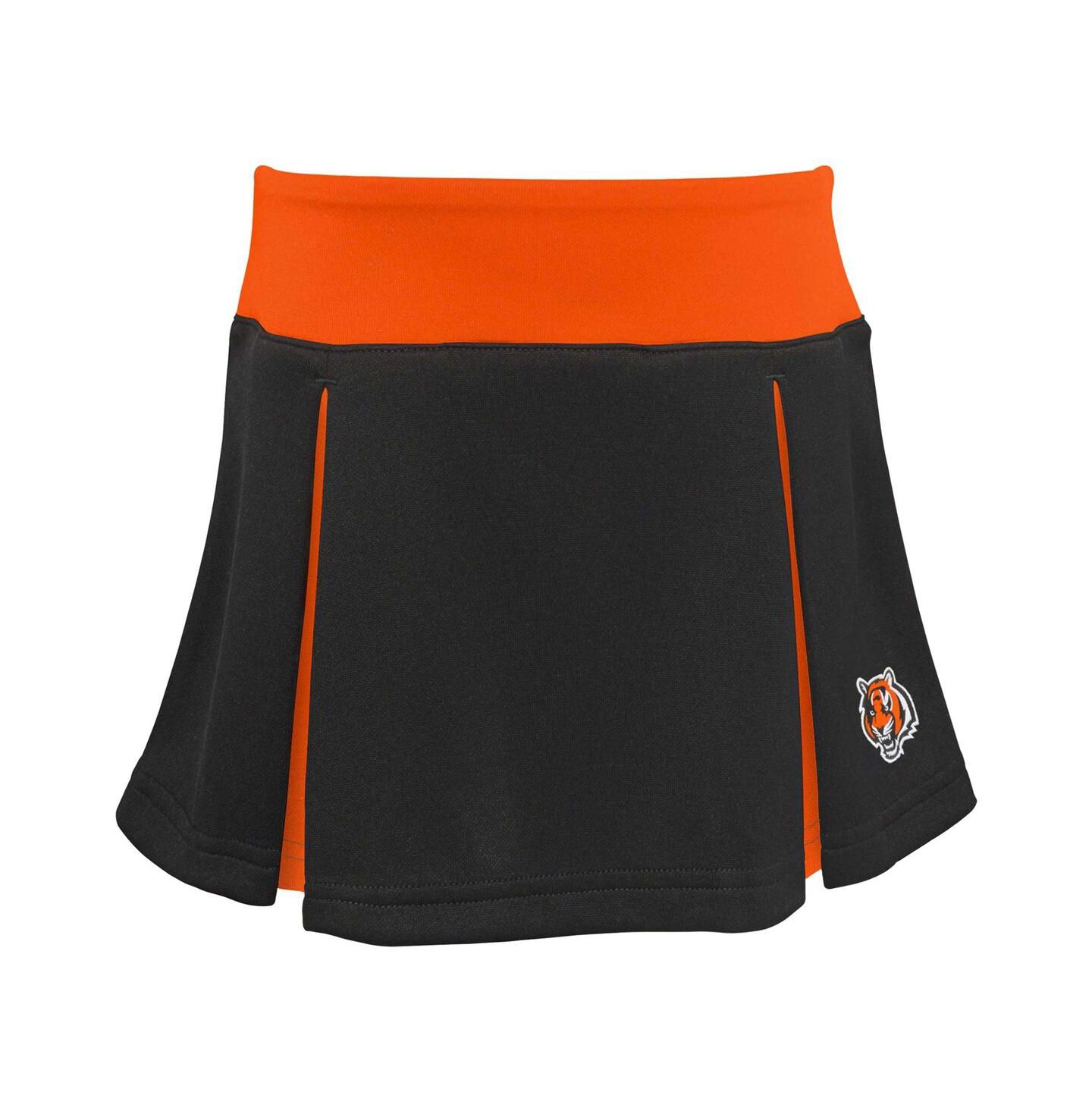 Платья Outerstuff 2-Piece Black Cincinnati Bengals Spirit Cheerleader Dress Set для девочек — фото 2
