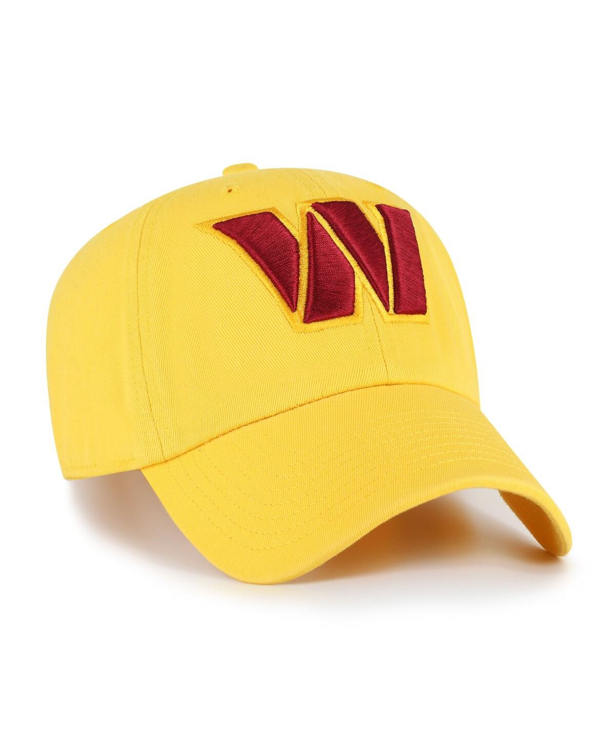 47 Brand Men's Gold Washington Commanders Cleanup Adjustable Hat In Gold