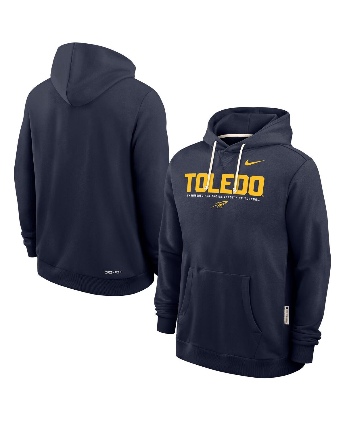 Nike Men's Navy Toledo Rockets 2025 Sideline Performance Pullover Hoodie In Blue