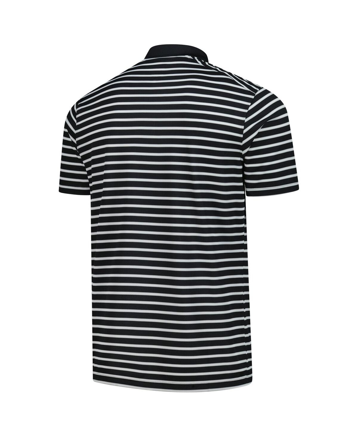 Nike Men's Black 3m Open Victory Stripe Performance Polo Shirt In Black