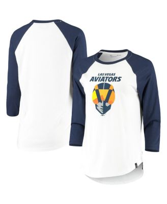 Under Armour - Women's Navy/White Las Vegas Aviators Three-Quarter Sleeve Baseball T-Shirt