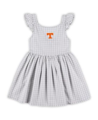 Girls Toddler White Tennessee Volunteers Constance Gingham Dress