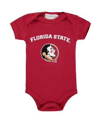 Two Feet Ahead - Baby Boys and Girls Garnet Florida State Seminoles Arch Logo Bodysuit