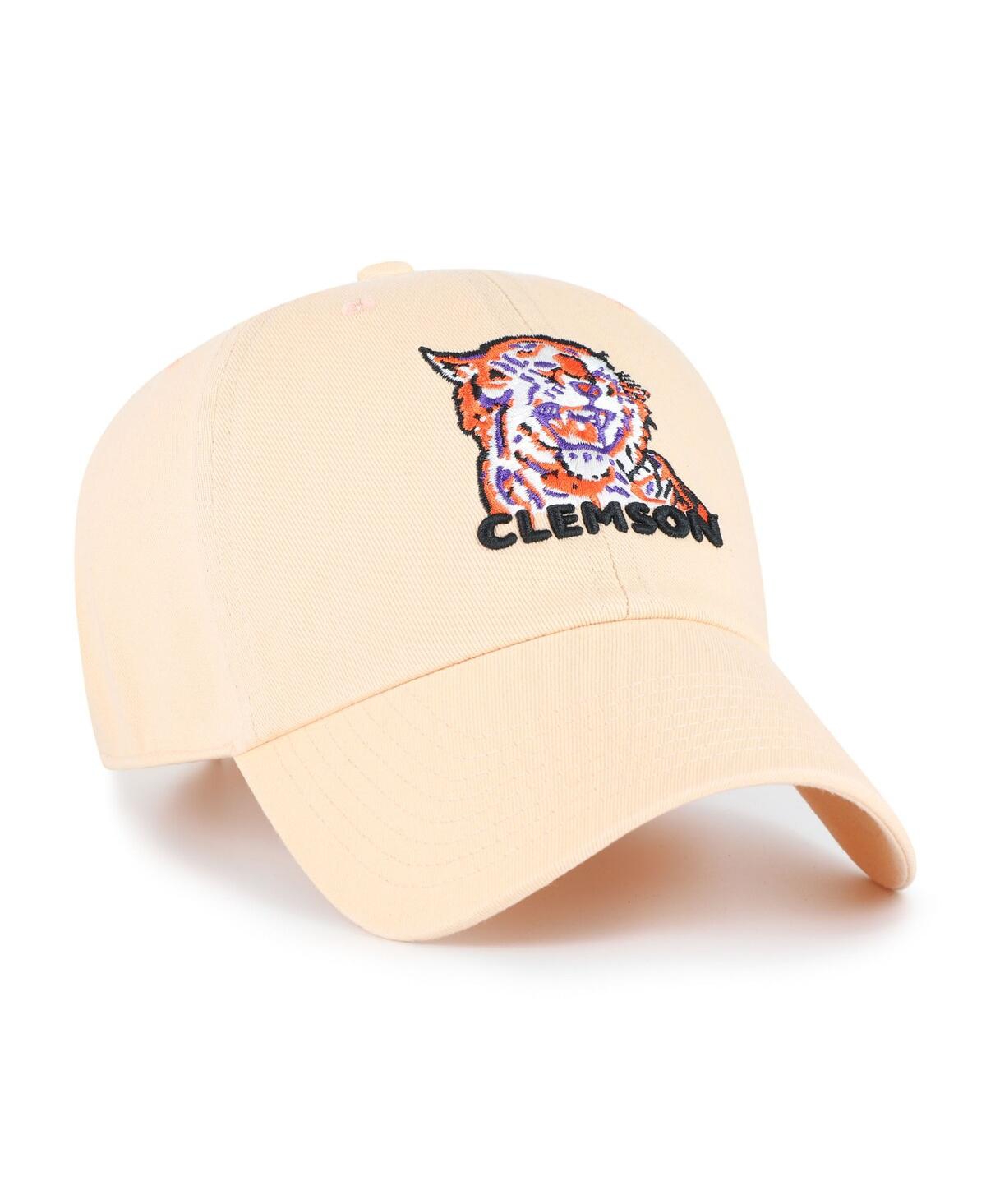 47 Brand Men's Light Orange Clemson Tigers Vault Clean Up Adjustable Hat In Orange