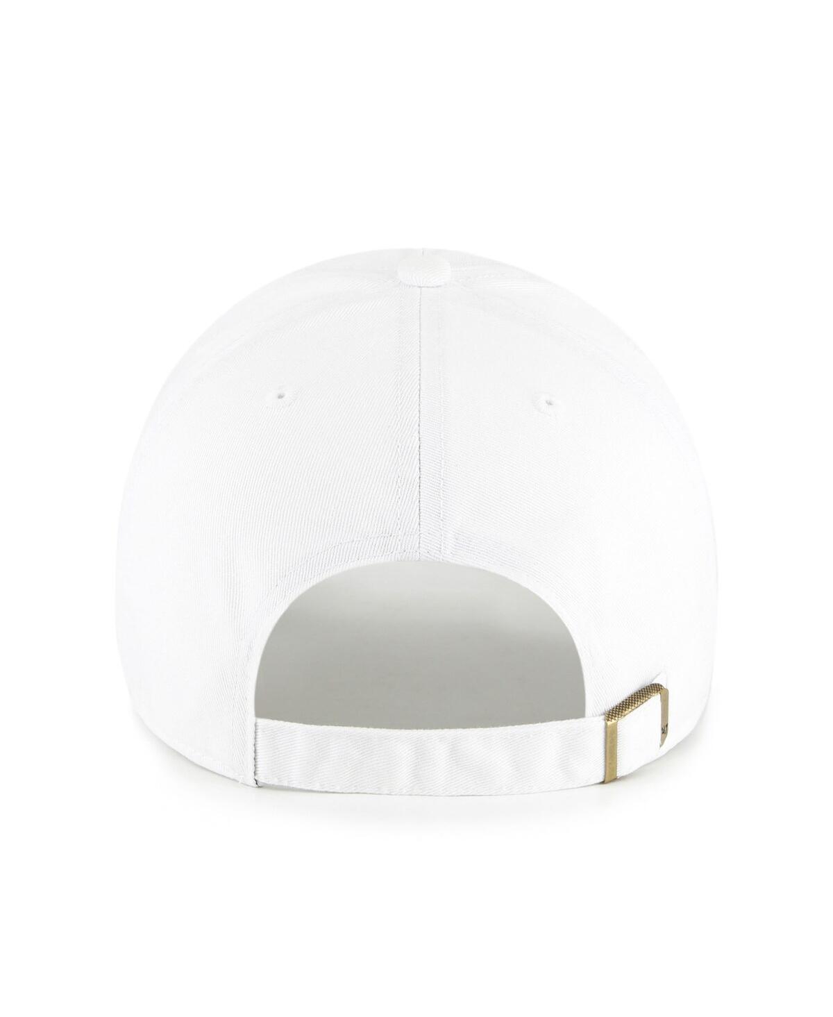 47 Brand Men's White Howard Bison Clean Up Adjustable Hat In White