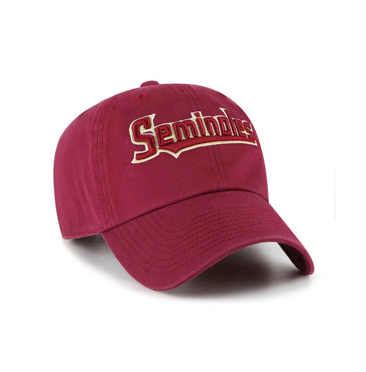 Мужская кепка '47 Brand Garnet Florida State Seminoles Clean Up Adjustable Hat — фото 3