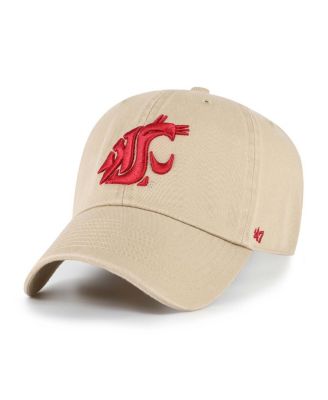 '47 Brand - Men's Khaki Washington State Cougars Clean Up Adjustable Hat