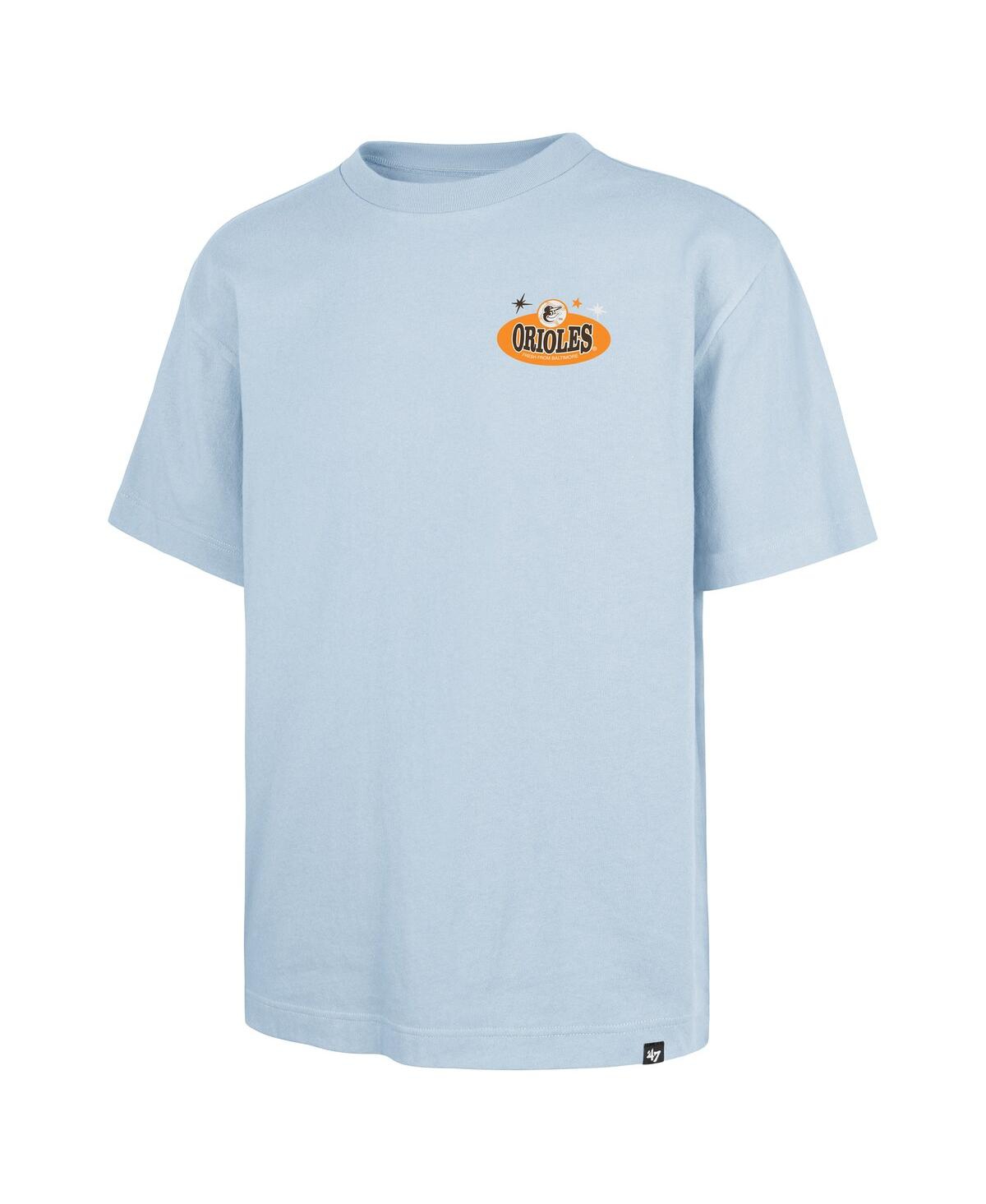 47 Brand Men's Light Blue Baltimore Orioles Ice Cream Parlor Foundation T-shirt In Blue