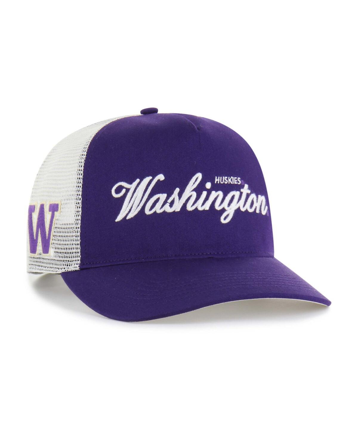 47 Brand Men's And Women's Purple Washington Huskies Contemporary Basics Foundation Trucker Hitch Adjustable 