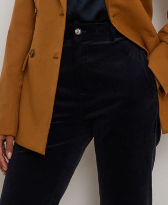 Petite High-Rise Corduroy Flare Pants