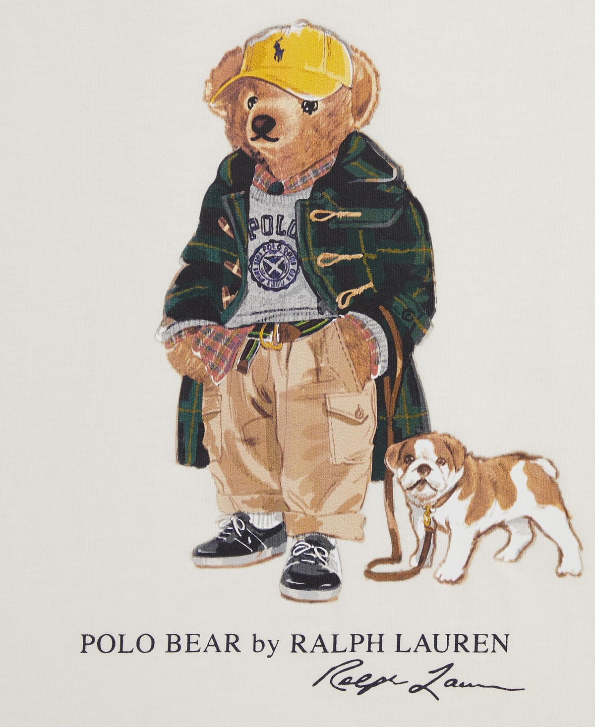 Polo Ralph Lauren Bear-print T-shirt In Purple