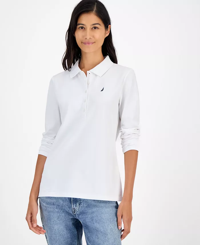 Women's Long Sleeve Polo Shirt - thumbnail 3