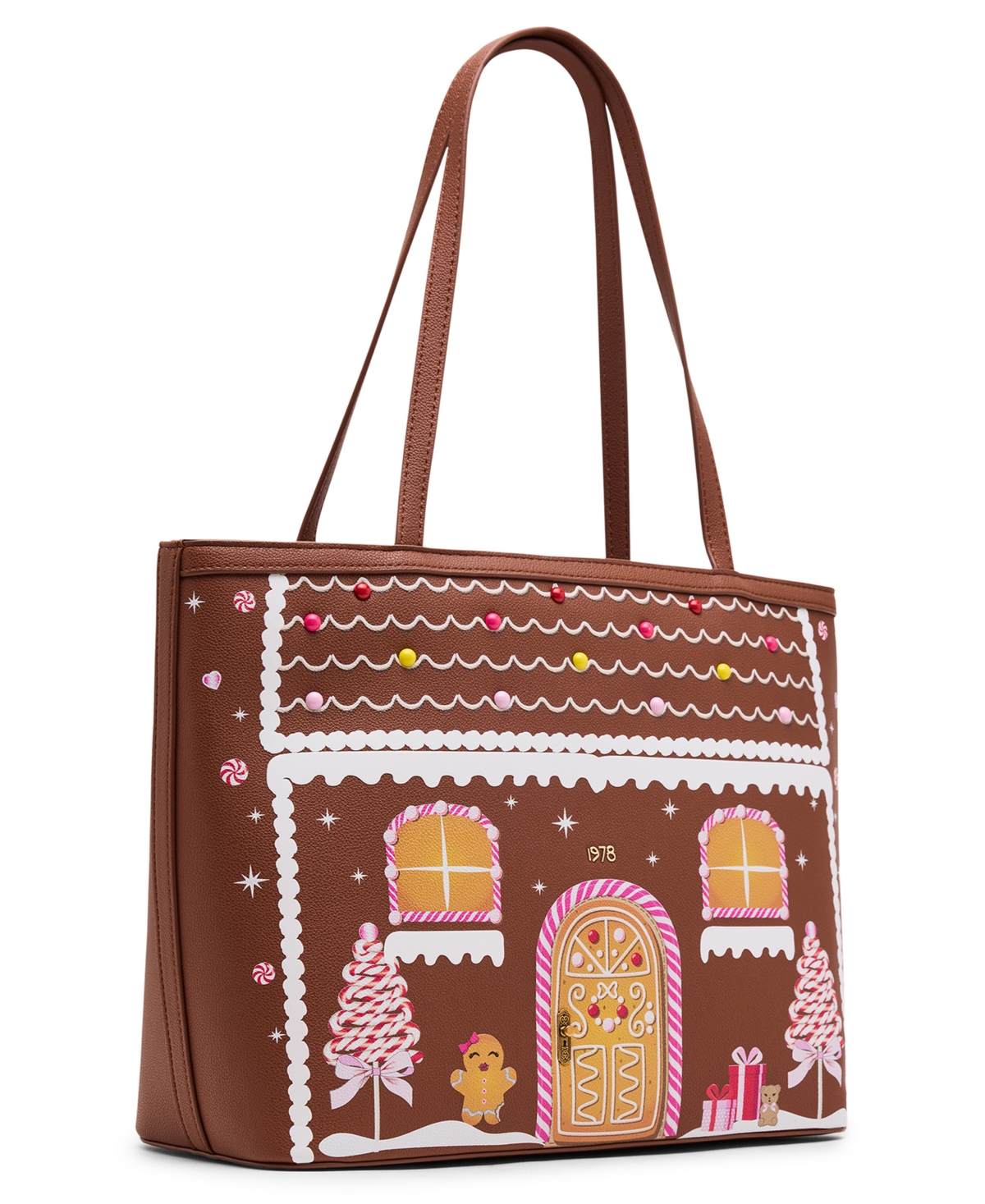 Betsey Johnson Baking Spirits Bright Medium Tote Bag In Brown