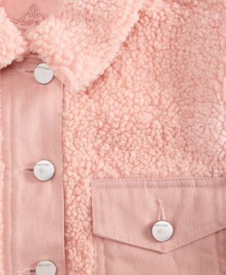 Girls' 4-8 Center-Front Button Jacket