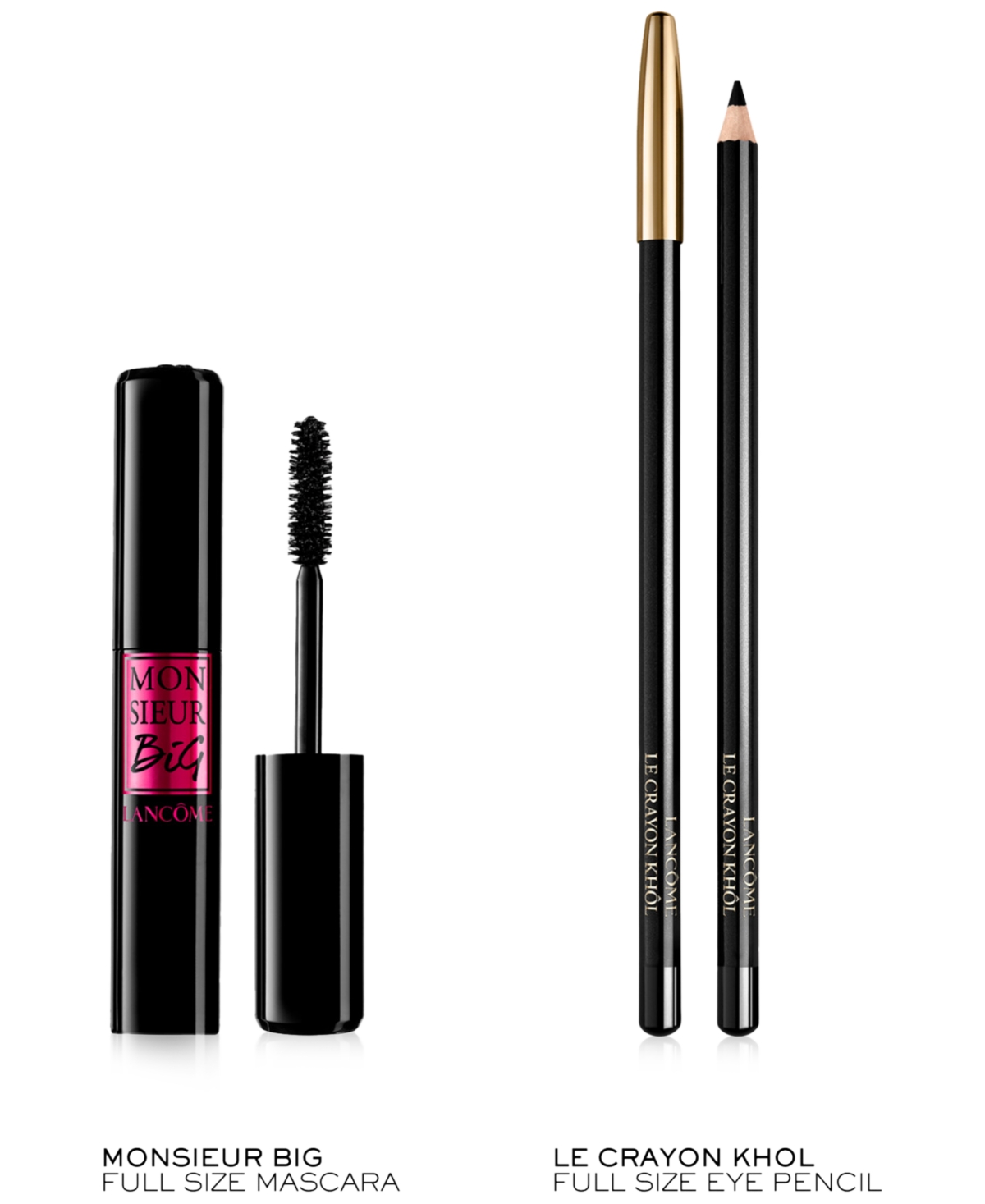 Lancôme 2-pc. Monsieur Big Mascara And Le Crayon Khol Eyeliner Gift Set In Transparent