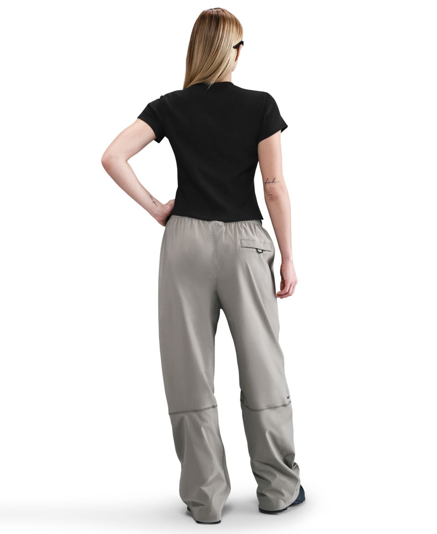 Женская футболка Nike Sportswear Tight Ribbed Short-Sleeve T-Shirt, цвет: Чёрный — фото 4