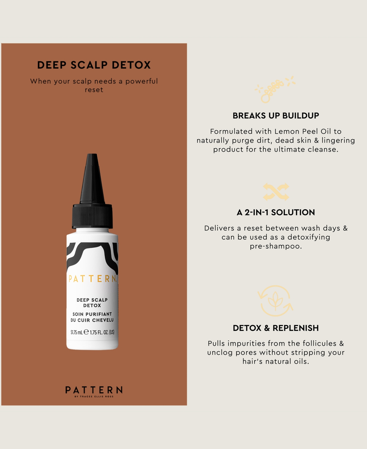Pattern Beauty By Tracee Ellis Ross Mini Deep Scalp Detox, 1.75 Oz. In Transparent
