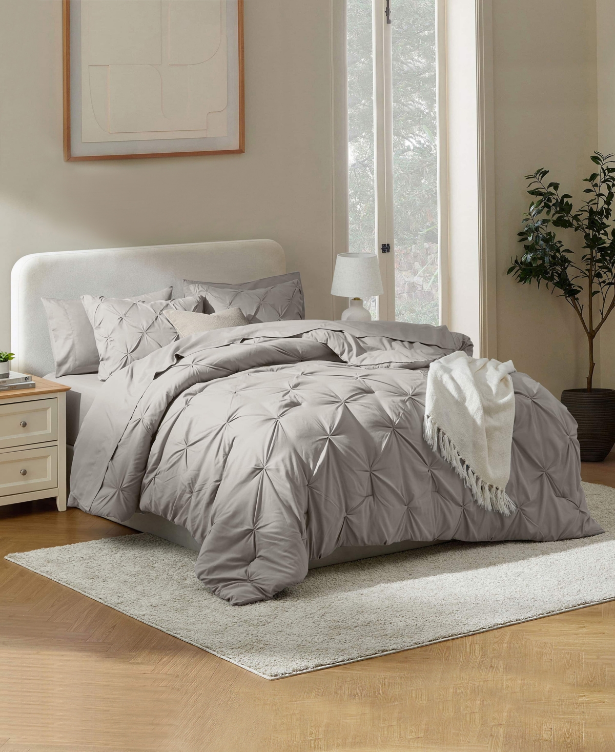 Nestl Luxury Soft Pinch Pleat -Pc. Comforter Set