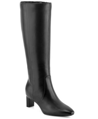 Rockport - Women's Mabel Wide-Calf Leather Dress Boots