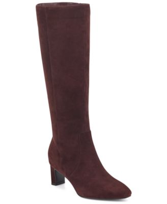 Women's Mabel Wide-Calf Suede Dress Boots