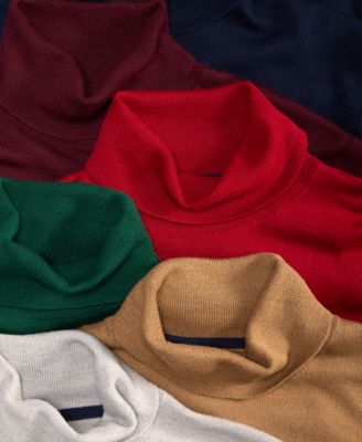 Men's Merino Wool Blend Turtleneck Sweater, Created for Macy's 