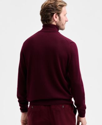 Men's Merino Wool Blend Turtleneck Sweater, Created for Macy's 