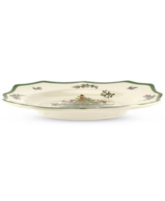 Christmas Tree Scalloped Salad Plate, 8.75"