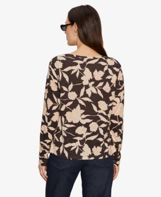 Women's Printed Long-Sleeve T-Shirt