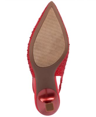 Women's Dazzy Slingback Rhinestone Dress Pumps