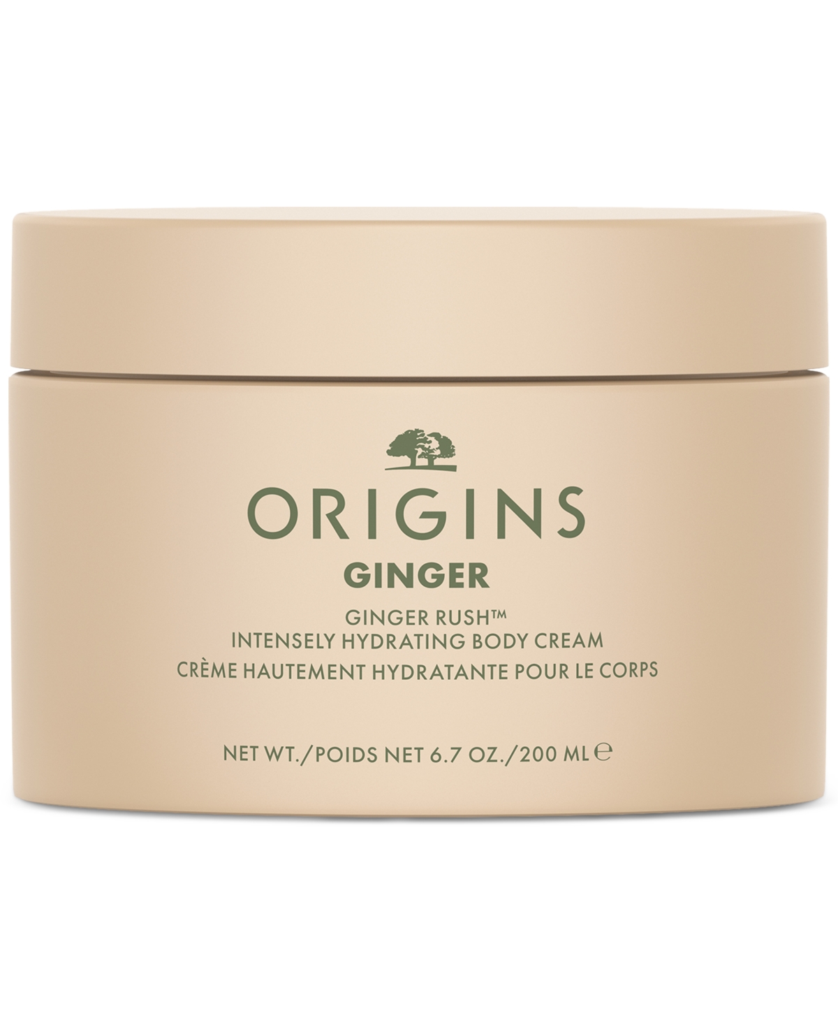 Origins Ginger Rush Intensely Hydrating Body Cream, 6.7 Oz. In Transparent