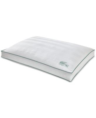 Tennis Stripe Cotton Gusseted Firm-Density Pillow, Standard