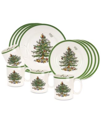 Spode - Christmas Tree 12-Pc. Dinnerware Set, Service for 4