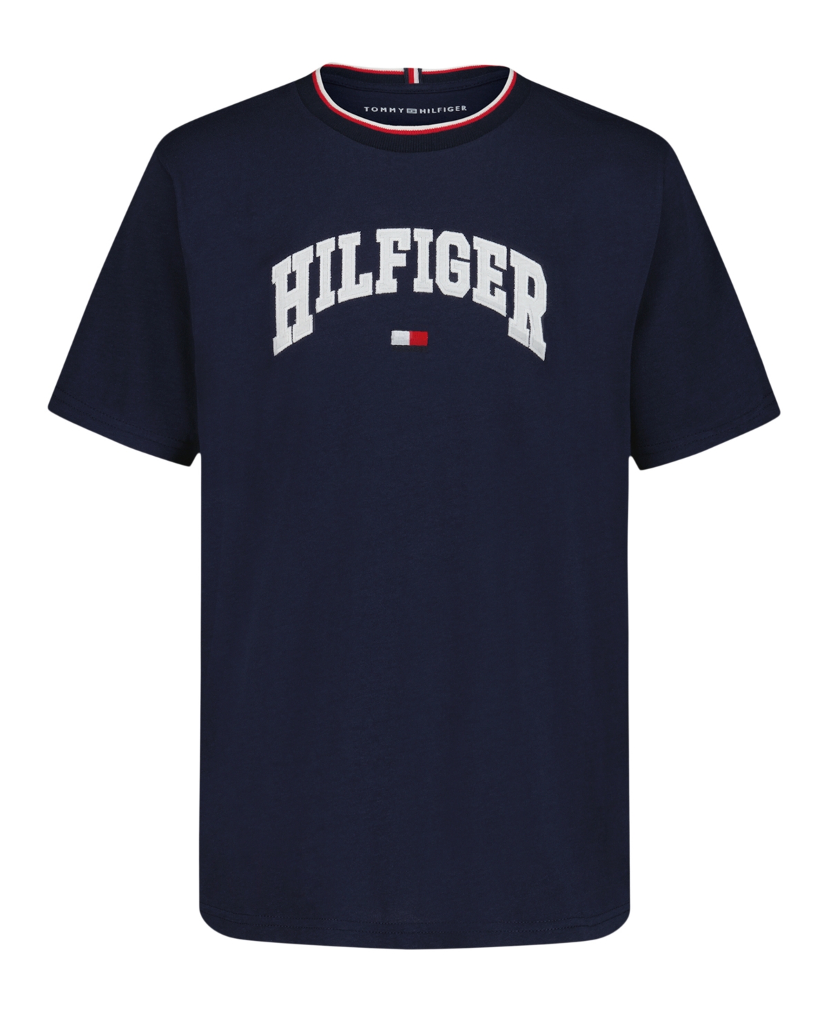 Tommy Hilfiger Big Boys S-xl Hilfiger Arch Short Sleeve T-shirt In Blue