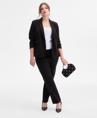 Plus Size Ponte Blazer, Exclusively at Macy's  
