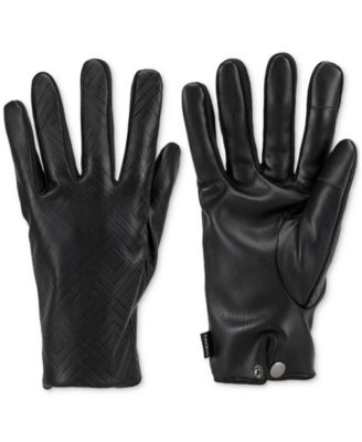 Gem SmarTouch&reg; Faux-Leather Gloves