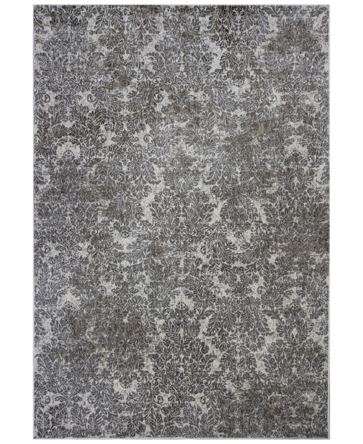 Kas Provence Damask 7'10in x 11'2in Area Rug - Ivory/Beige