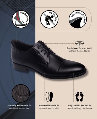 Baker Street Hands-Free Slip On Technology Leather Captoe Dress Oxfords