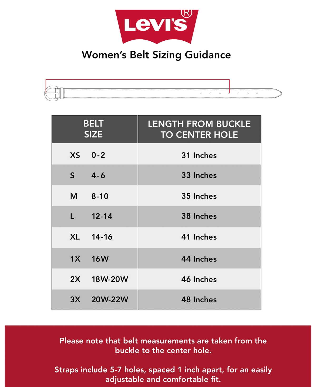 Levi's Casual Western Leather Belt In Black