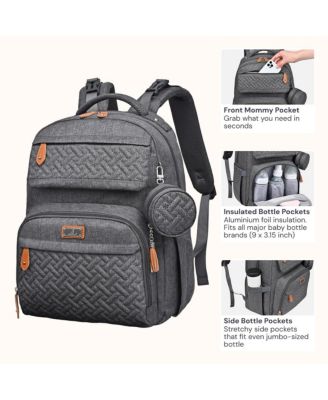 Kids Diaper Bag Backpack Versatile Bag Travel Mummy Bag with Changing Pad & Accessories