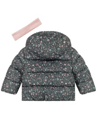 Baby Girls' Jacket, Bib and Headband Snowsuit, 3-Piece Set