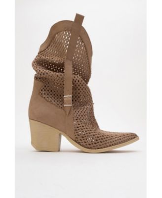 Larry Elasticated Block Heel Boot