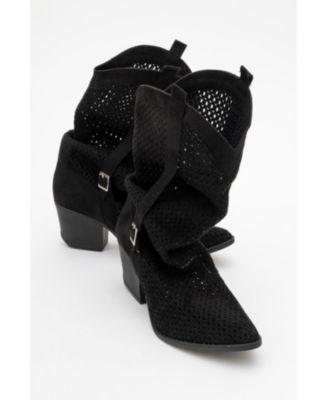Larry Elasticated Block Heel Boot