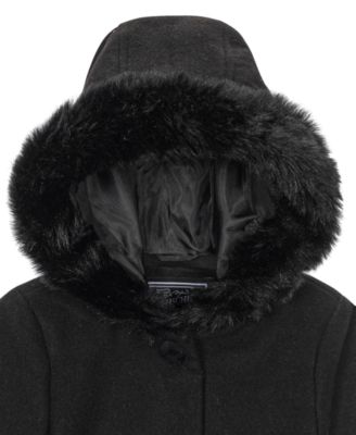 Toddler and Little Girls' Bow Pocket Dress Coat