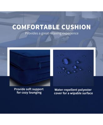 Pool Furniture, 2 Lounge Chairs & Table, Wheels