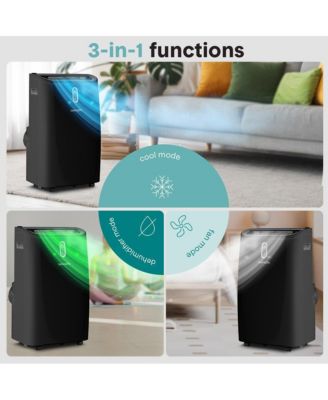 Portable Air Conditioner - 14000 BTU Cooling Capacity (ASHRAE) (Black)