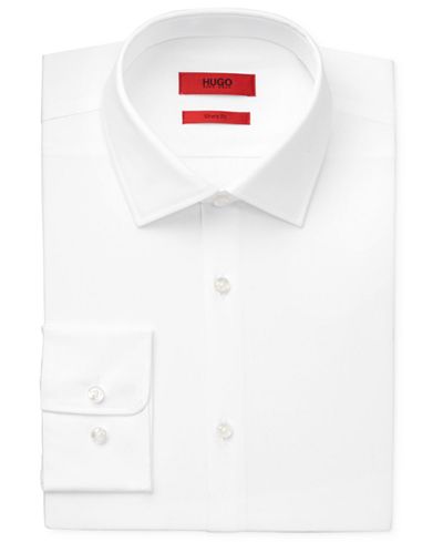 HUGO Men's Slim-Fit Solid Dress Shirt