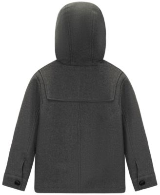 Toddler and Little Boys' Faux Wool Hooded Jacket