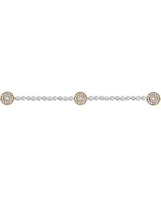 Diamond Circle Bracelet in 14k Gold over Sterling Silver (1/2 ct. t.w.)